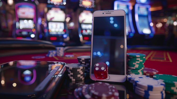 Meja Casino Hold'em di halutoto dengan kartu dan tata letak permainan profesional